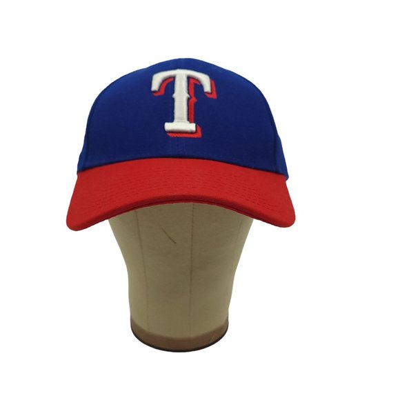 New Era Fits Texas Rangers MLB Baseball Strapback Cap Trucker Blue Red Hat - Picture 7 of 12